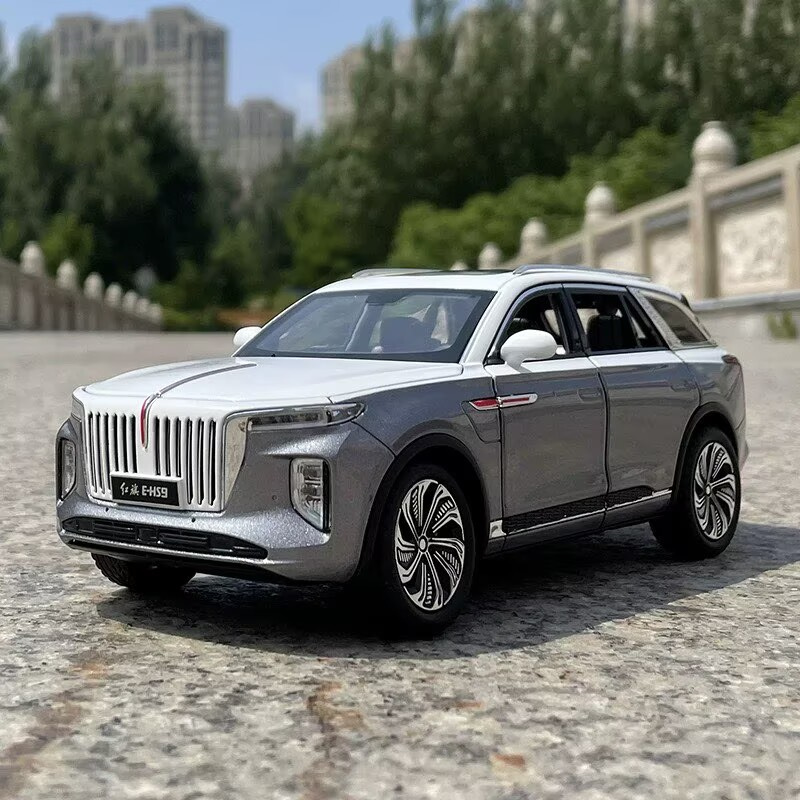 Renewable Energy Kids - 1/24 HONGQI E-HS9 SUV alaşım yeni