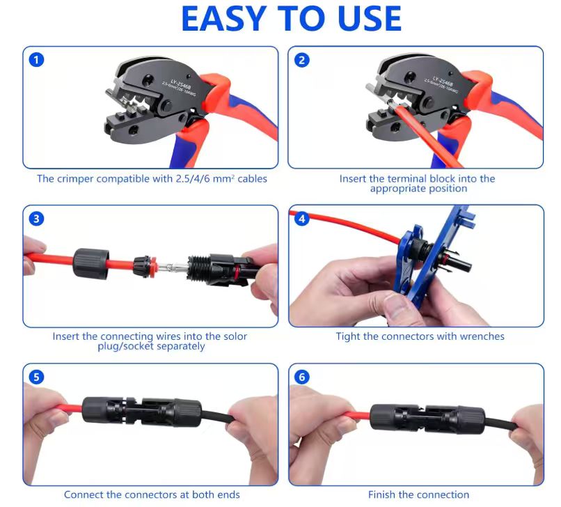 2546B Kit Fotovoltaik Sıkma Pe - Mc4 Crimping Tool incelemesi ve fiyatı